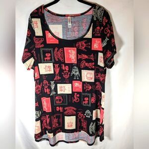 LuLaRoe Toy Story Character Crew Neck Short Sleeve Shirt Size XL